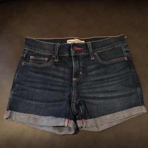EUC Abercrombie dark jean shorts 9/10